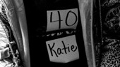 Billy Elliot Ballet Girls Open Call – b&w Katie holding audition card