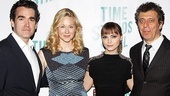 The fashionable foursome takes a turn on a red carpet. 