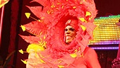 Priscilla Opening in Toronto – cc – ensemble red/yellow