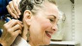 Cherry Jones backstage at Mrs. Warren’s Profession
