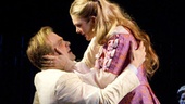David Harbour as Bassanio and Lily Rabe as Portia in The Merchant of Venice.
