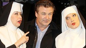 Uh oh! Has Alec Baldwin sinned? Nutty nuns Julie Halston and Charles Busch point a finger at the Emmy-winning actor.