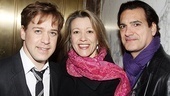 T.R. Knight gathers close with Linda Emond and Matte Osian.