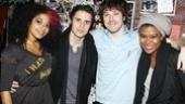 Rebecca Naomi Jones, John Gallagher Jr. and Christina Sajous welcome Kris Allen to the American Idiot family.