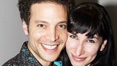 Onstage sweethearts Justin Guarini and Nikka Graff Lanzarone get cheek to cheek.