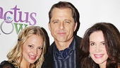 Maxwell Caulfield celebrates opening night of Cactus Flower with his lovely co-stars Jenni Barber and Lois Robbins.