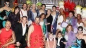 After an energetic opening performance, the Priscilla family poses with lead producer Bette Midler. 