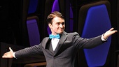 How to Succeed Opening Night – Daniel Radcliffe (arms out)