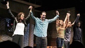Motherf**ker Opening Night – Annabella Sciorra – Bobby Cannavale – Elizabeth Rodriguez – Yul Vazquez – Chris Rock (curtain call)