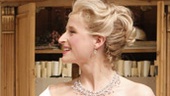 Hamish Linklater as Frank and Mamie Gummer as Celimene in The School for Lies.