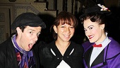 Mary Poppins stars Gavin Lee and Ashley Brown show off Maya Rudolph’s baby bump. If Maya ever needs a 