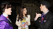 Cheryl Cole chats up Mary Poppins stars Ashley Brown and Gavin Lee. 
