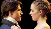 Finn Wittrock as Clindor and Amanda Quaid as Isabelle in The Illusion.