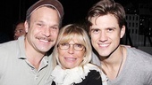 C’mon boots: Start walking! The one and only Nancy Sinatra is sandwiched by Catch Me If You Can stars Norbert Leo Butz  and Aaron Tveit.