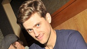In parting, Aaron Tveit gives us a naughty look worthy of Frank Abagnale Jr. It was a fun celebration of a fabulous CD. 
