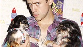 How can you say no to that face? Catch Me If You Can star Aaron Tveit hopes to find a home for these adorable pups. 