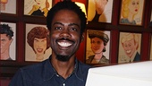 Chris Rock is all smiles as he receives his very own Sardi's portrait. Not bad for his Broadway debut! 