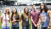 Hair Cast at Mets Game – Kacie Sheik – Kaitlin Kiyan – Laura Dreyfuss – Paris Remillard – Steel Burkhardt