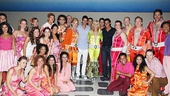 Novak Djokovic and Rafael Nadal at Mamma Mia – group shot
