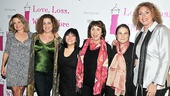 Love Loss anniversary - Alison Fraser - Mary Testa - Ann Harada - Maria Tucci - Tovah Feldshuh - Judy Gold 