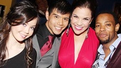 Anna Maria Perez de Tagle, Telly Leung, Lindsay Mendez and Wallace Smith are ready to spread the word of Godspell eight times a week now that the show is officially open. 