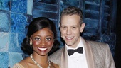Don’t these two look great together? Montego Glover and Adam Pascal are all smiles after a Saturday night performance of Memphis. 