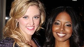 Leading ladies Taylor Louderman and Adrienne Warren look simply stunning on opening night. 