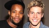 Judas and Jesus reporting for duty! Wallace Smith and Hunter Parrish are ready to lay down some tracks.