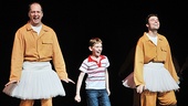 The Elliot family, Dad (Daniel Jenkins), Billy (Tade Biesinger) and Tony (Patrick Mulvey) tap their way on stage for an anniversary bow. 