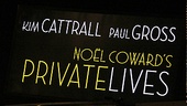 Private Lives opens - sign