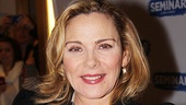 After her Sunday matinee in Private Lives, Kim Cattrall crosses 45th Street to help celebrate Seminar. 