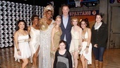 After watching them train in basketball camp, Chris Mullin, joined by his daughters, is proud to see the ladies of Lysistrata Jones keep up the hustle on Broadway.