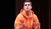 Josh Segarra as Mick and cast in Lysistrata Jones.