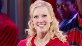 Patti Murin as Lysistrata and cast in Lysistrata Jones.