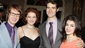 Cast members David Turner, Kerry O’Malley, Drew Gehling and Sarah Stiles pose for a group shot.