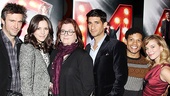 Jack Davenport, Katharine McPhee, Smash creator Theresa Rebeck, Raza Jaffrey, Jaime Cepero and Savannah Wise come in close for a flashy photo.