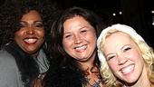 Dance Moms’ Abby Lee Miller cracks up Lysistrata Jones’ Liz Mikel and Patti Murin. 