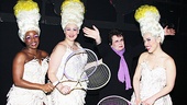 Priscilla Divas Anastacia McCleskey, Lisa Howard and Esther Stilwell welcome diva Billie Jean King to their ranks. You go, girls!