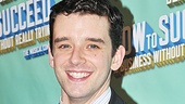 Michael Urie celebrates a successful first performance.