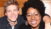 Hunter Parrish and Celisse Henderson practice what they preach in Godspell and show love to their fellow man.