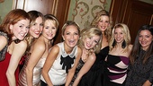 A bevy of Broadway beauties are on hand to take part in the musical program honoring a delighted Kristin Chenoweth. 