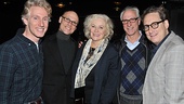 MCC Theater honchos Blake West, Will Cantler, Robert LuPone and Bernie Telsey roll out the red carpet to welcome Betty Buckley to Carrie.