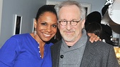 Steven Spielberg congratulates Porgy and Bess leading lady Audra McDonald.