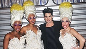 Priscilla Divas Anastacia McCleskey, Jacqueline B. Arnold, and Ellyn Marie Marsh welcome pop star Adam Lambert to the Palace Theatre. 
