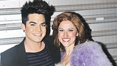 Adam Lambert made a special trip to Broadway to support Priscilla cast member Julie Reiber, who appeared with him in the L.A. company of Wicked in 2008. 