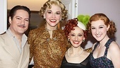 Anything Goes co-stars Robert Petkoff, Jessica Stone and Erin Mackey are ready for the final performance of Sutton Foster as Reno.