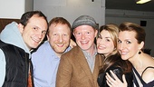 Look at those smiles! Modern Family star Jesse Tyler Ferguson gets a group hug from Now. Here. This. cast members Jeff Bowen, Hunter Bell, Heidi Blickenstaff and Susan Blackwell.