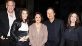 SNL husband and wife writing team Alan and Robin Zweibel join Linda Lavin, Billy Crystal and his producer wife, Janice, backstage at The Lyons.