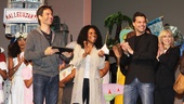 Current Broadway stars Eric McCormack, Audra McDonald and Ricky Martin applaud this year’s winners.