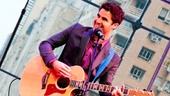Host Darren Criss sings a hilarious acoustic number about what he learned starring on Broadway “for only three weeks.”